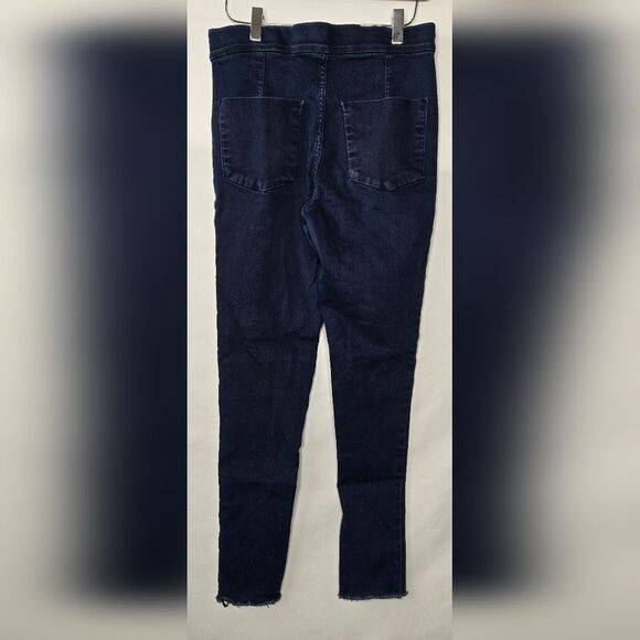 Free People Women's Pull-on Stretch Blue Jeans Distressed Hems Size 28 - Picture 8 of 11